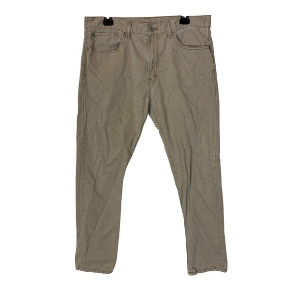 Levi's 508 Jeans Mens 34x30 Beige Mid-Rise Regular Tapered Fit - Picture 1 of 16
